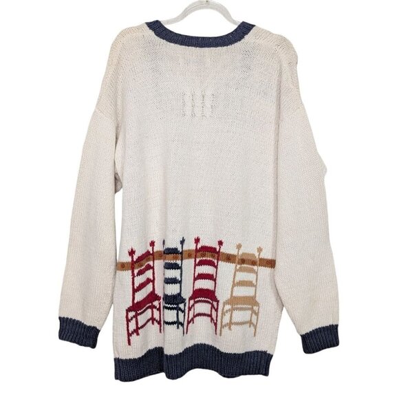 Marisa Christina Cardigan Womens Size Small Hand Knit Cottage Country Grandma - Picture 9 of 13